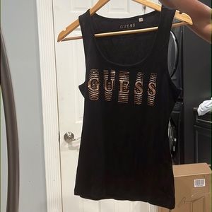 Guess black tank top. Size M